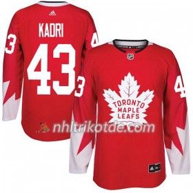 Toronto Maple Leafs Trikot Nazem Kadri 43 Adidas 2017-2018 Rot Alternate Authentic - Herren